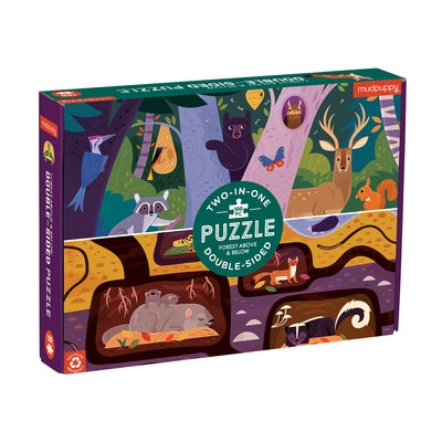 Forest Above & Below 100 Piece Double-Sided Puzzle by Mudpuppy