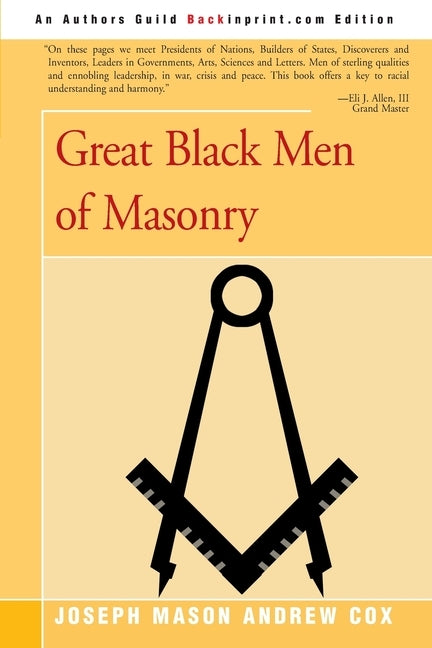 Great Black Men of Masonry by Cox, Joseph