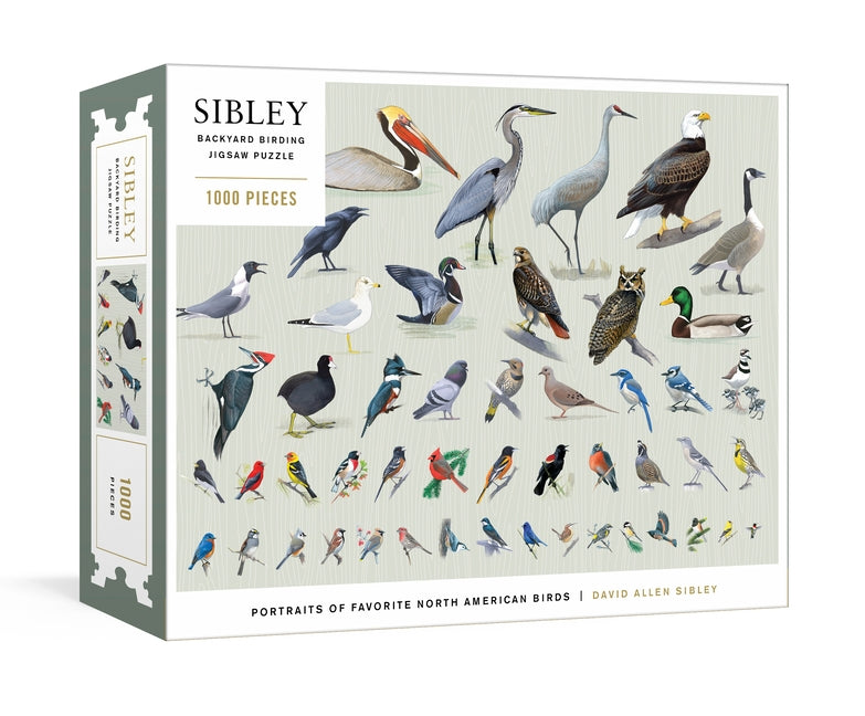 Sibley Backyard Birding Puzzle: 1000-Piece Jigsaw Puzzle with Portraits of Favorite North American Birds: Jigsaw Puzzles for Adults by Sibley, David Allen