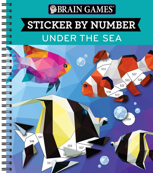 Brain Games - Sticker by Number: Under the Sea by Publications International Ltd