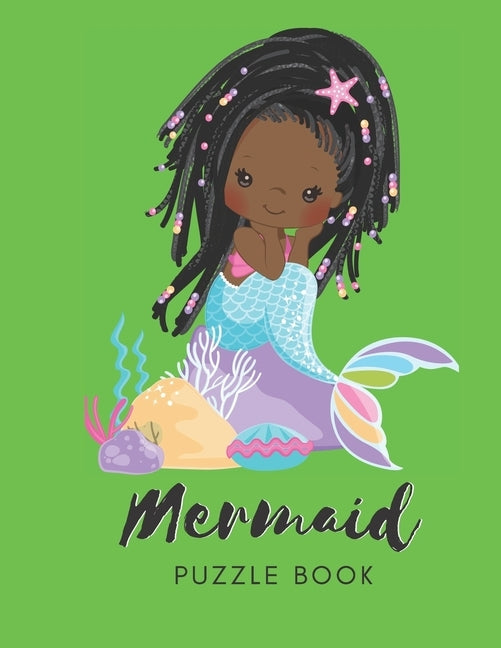 Mermaid Puzzle Book: Connect The Dots Puzzles - 30 Pages - Paperback - Made In USA - Size 8.5 x 11 - For Women by Publishing, The Sirena Aqua