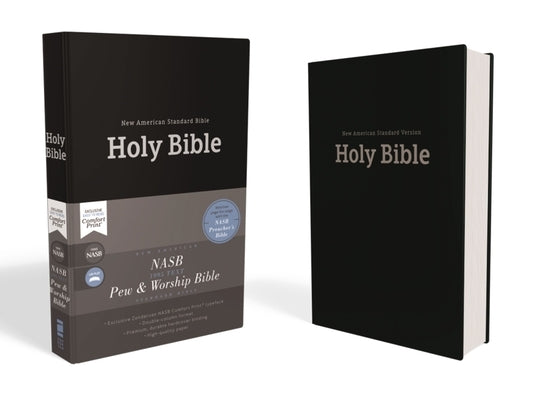 Nasb, Pew and Worship Bible, Hardcover, Black, 1995 Text, Comfort Print by Zondervan