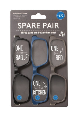 Spare Pair Reading Glasses +2.0 by If USA