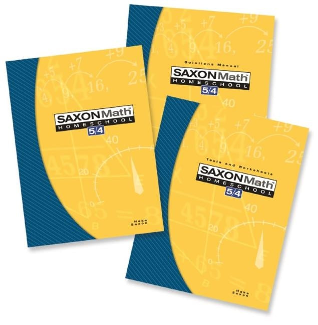 Saxon Math 5/4 Homeschool Kit by Hake