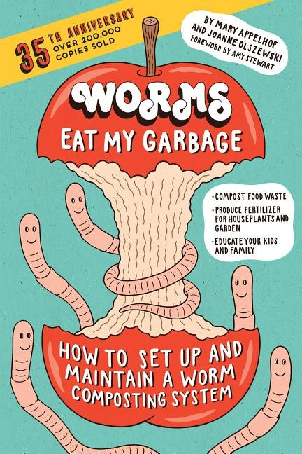 Worms Eat My Garbage, 35th Anniversary Edition: How to Set Up and Maintain a Worm Composting System: Compost Food Waste, Produce Fertilizer for Housep by Appelhof, Mary