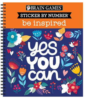 Brain Games - Sticker by Number: Be Inspired - 2 Books in 1 by Publications International Ltd